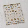 Pegatinas para Uñas con Gato Lindo en Relieve de Hierro Mn-376 Estilo Lindo Dibujos Animados Animales Suaves Lindos Serie de Colaboración Mn