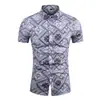 Camisa florida 2024 plus size roupas grandes camisa de praia M-7XL Havaí transfronteiriça plus size vestuário masculino alta qualidade