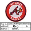 Yaxiu Nuevo Emblema de Equipo Insignia Redonda Parche de Tela Parche de Emblema de Equipo de Béisbol Decoración de Ropa Bolsa Calcomanía
