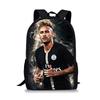 Mochila Messi Mundial de Fútbol Alrededores Mochila Escolar para Estudiantes Gran Capacidad Poliéster Mochila Reductora de Carga Bolsa para Computadora Dibujos Animados