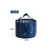 Cubo Plegable Cubeta Plegable Portátil de Viaje Bolsa para Pediluvio Tanque de Agua Cubeta para Lavado de Autos Hogareña de Gran Capacidad Cubeta de Almacenamiento de Agua Cubeta Vacía