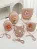 Bolsita Pequeña Linda de Verano para Niños Bolso Nuevo para Mujer Celebración en Línea Monedero de Moda Bolso de Paja Bolso Cruzado de Viaje para Bebé Moderno