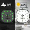 Relojes al por mayor para uso doméstico, Relojes luminosos de pared, Relojes de cuarzo para dormitorio y sala de estar, Relojes redondos, Relojes de pared de lujo ligero
