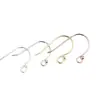 Ganchos para Orejas de Plata S925 Accesorios para Pendientes DIY Cabeza de Perla de Resorte Accesorios para Pendientes No Alergénicos Piezas