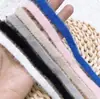O novo estoque de 32 mm de lã mohair preta damasco dourada agulhada teia de malha roupas sapatos e chapéus.