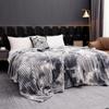 Manta Rayada Personalizada de Amazon, Manta Artística Tie-Dye de Terciopelo de Leche, Manta de Siesta de Terciopelo Francés, Venta al por Mayor por Fabricante, Transfronterizo