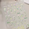 Pegatinas de Uñas de Flor Pequeña Coloridas en Relieve 5D Tridimensional Versátiles Frescas Margarita Pegatinas DIY para Uñas Accesorios Modelo Sl