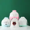 Sacos Personalizados com Cordão Fosco, Sacos para Embalagem de Meias, Sacos Transparentes de PE para Armazenamento de Sapatos, Sacos para Embalagem de Roupas de Viagem