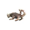 Nove Filhos do Dragão de Latão, Ornamento Sólido Vintage Retrô, Acessório Pingente para Chaveiro de Carro