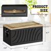 Caja de pañuelos de madera, soporte de pared para papel higiénico con tapa, dispensador de papel higiénico de madera maciza