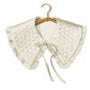 Nuevo Cuello de Muñeca con Volantes de Encaje en Forma de Diamante con Lazo de Moda, Lindo Chal Falso para Mujer Combinado con un Vestido de Alta Gama