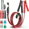 Cable Adaptador de Clip de Cocodrilo a Conector SAE de 10 pies 10 AWG para Batería con Desconexión Rápida SAE y Fusible