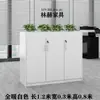 Armário Divisória de Escritório Shenzhen, Gabinete Baixo Simples Moderno com Floreira, Armário de Madeira para Flores e Plantas, Combinação de Armazenamento de Armário para Arquivos e Documentos