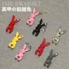 Liga de Zinco Fofa Desenho Animado Joias para Nail Art Cor Popular da Internet Tinta Spray Urso Coelho Rosa Decoração de Nail Art Acessórios