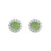 Nuevos Pendientes de Plata S925 con Jaspe Natural Estilo Chinoiserie para Mujer, Lujo Accesible Pendientes de Diamante con Superficie de Huevo de Nicho, Pendientes Elegantes de Gama Alta