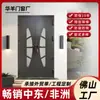 Puerta de Entrada de Villa de Acero Inoxidable con Doble Puerta Transfronteriza Puerta de Entrada Antirrobo de Acero Inoxidable 304 Puerta de Entrada para Comercio Exterior Puerta de Entrada Antirrobo