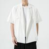 Camisa japonesa de talla grande para hombre 2023 abrigo estilo chino mejorado pareja neutra ing moda nacional cárdigan con hebilla para hombre