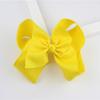 Horquilla de lazo de cinta acanalada de 15 cm para niños europeos y americanos, 20 colores, clip para tocado, clip para tocado, accesorios para el cabello hechos a mano INS