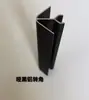 Rodapié de aleación de aluminio, Línea de rodapié para gabinete negro mate, Moldura de piso de aluminio completo, Tablero de pie de aluminio de 10 mm para la parte inferior del gabinete de cocina