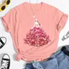 2025 Amazon Aliexpress Estación Independiente Camiseta de Manga Corta Estilo Casual para Mujer Verano Estampado Floral Ropa para Mujer Ins