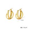 Pendientes sencillos de estilo japonés y coreano, de alta gama, ligeros, de lujo, con diseño de nicho cruzado, nuevos y elegantes pendientes de moda para mujer.