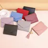 Cartera Popular con Etiqueta Temu para Mujer, Cartera Corta con Múltiples Ranuras para Tarjetas, 70% de Descuento, Delgada, Portatarjetas de Estudiante, Billetera para Monedas de PU