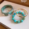 Sueños Antiguos Dorados~Set Dorado Vintage de Pulseras Apilables, Pulseras de Nicho Estilo Resort, Joyería Exagerada para Mujer