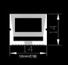 Tira de Luz LED de Neón Flexible Colorida Monocromática Bajo Voltaje 24V Lado Positivo Luminoso Tira de Luz Suave de Silicona Impermeable para Exteriores