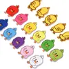 En Stock Parches de Tela de Patito Amarillo de Tiktok Parches Bordados para Ropa Infantil Pato de Dibujos Animados 2026 Modelo Nuevo