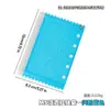 M5 Glitter Cor de Doce Bolsa com Zíper de Folhas Soltas Material para Planner Bolsa de Armazenamento de Cartão de Foto de Idol Pingente de Foto DIY