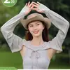 Mangas de Hielo para Conducir, Protección Solar, Protectores de Brazo de Verano, Mangas Finas de Seda de Hielo Sueltas con Guantes UV, Mangas Transpirables para Ciclismo al Aire Libre