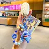 Colgante de Playmate Auténtico de la Serie Stitch Llavero de Dibujos Animados Muñeca Llavero Creativo de Bebé Interestelar Coche