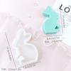 Molde de silicona con forma de conejo para decoración de tartas, velas de aromaterapia, yeso, herramientas para amasar
