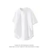 Camiseta Trendy de Estilo Americano Fresca Holgada de Manga Corta para Hombre, Verano Algodón Transpirable Cuello Redondo Pulóver Moda Juvenil Top
