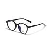 Gafas Xunge para Hombre, Cuadradas Multilado, Modernas y Artísticas, Gafas sin Graduación para Mujer, Estilo Universitario, Tr90, Se Pueden Montar Lentes