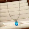 Collar con anillo ovalado de circón, cadena para la clavícula de lujo discreto, conjunto de joyería simple y elegante, versátil al por mayor