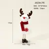 Muñeca de Niña Angelito Nueva Transfronteriza Colgante Decorativo de Papá Noel Ciervo Tela Felpa Colgante para Árbol de Navidad