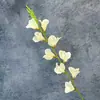 Flor de gladíolo artificial única com 9 cabeças para arranjos de casamento, arranjos florais, decoração de casa, ornamentos de flores artificiais para exportação atacado