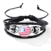 Pulsera de Bandera de Fútbol del Mundial 2026 Accesorios Versátiles Creativos Más Vendidos en Europa y América Set de Collares del Mundial