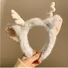Faixa de cabeça fofa com orelhas de panda para lavar o rosto, faixa de cabeça de pelúcia de desenho animado com coroa alta para mulheres, faixa para maquiagem e lavar o cabelo, acessório de cabelo