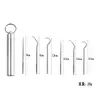 Estuche de Palillos de Acero Inoxidable 304 Carrito Portátil de Almacenamiento Cuidado Metálico para Limpieza Interdental Bucal