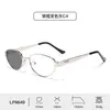 Gafas de Ojo de Gato Metálicas de Marco Pequeño Cambia-Color a la Moda, Anti-UV, Gafas Retro de Gama Alta para Mujer Anti-Luz Azul Mayoreo