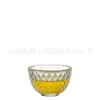 Tazas de té de vidrio al por mayor personalizadas tazas de té pequeñas engrosadas resistentes al calor cuencos de té diseño simple para oficina y hogar juego de té kung fu