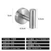 Gancho de acero inoxidable transfronterizo, gancho adhesivo fuerte, gancho para ropa trasero para puerta, gancho para ropa, gancho de metal sin perforaciones, gancho individual