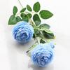 Venta al por mayor del fabricante Estilo Europeo Flor Artificial de Peonía de 3 Cabezas Decoración para el Hogar y Bodas Flor Artificial Peonía de Tres Cabezas