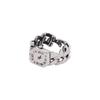Novo Anel Decorativo de Relógio de Diamante Moda Criativa Europeia e Americana para Mulheres Anel de Cauda de Casal Prata Tailandesa Anel para Dedo Indicador para Homens