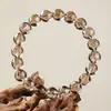 Pulsera de frijol de azúcar de amatista translúcida natural de forma libre Joyería DIY con cuentas Accesorios de cuentas sueltas de amatista Regalo para el Festival Qixi