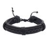 Pulseiras Masculinas Simples de Couro Trançado Europeias e Americanas Transfronteiriças Personalizadas Versáteis Multicamadas Pulseiras Drop Shipping de Uma Peça