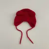 Gorro de Invierno Estilo Coreano para Bebé Otoño e Invierno Lindo Gorro con Protección para las Orejas para Niños y Niñas Bebé de un Año Gorro de Lana Tejida Moderno