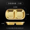 Prato de Condimentos de Aço Inoxidável 304 Estilo Coreano Churrasco Compartimento Duplo e Triplo Prato para Molho Molho para Hot Pot Prato de Molho Prato para Kimchi